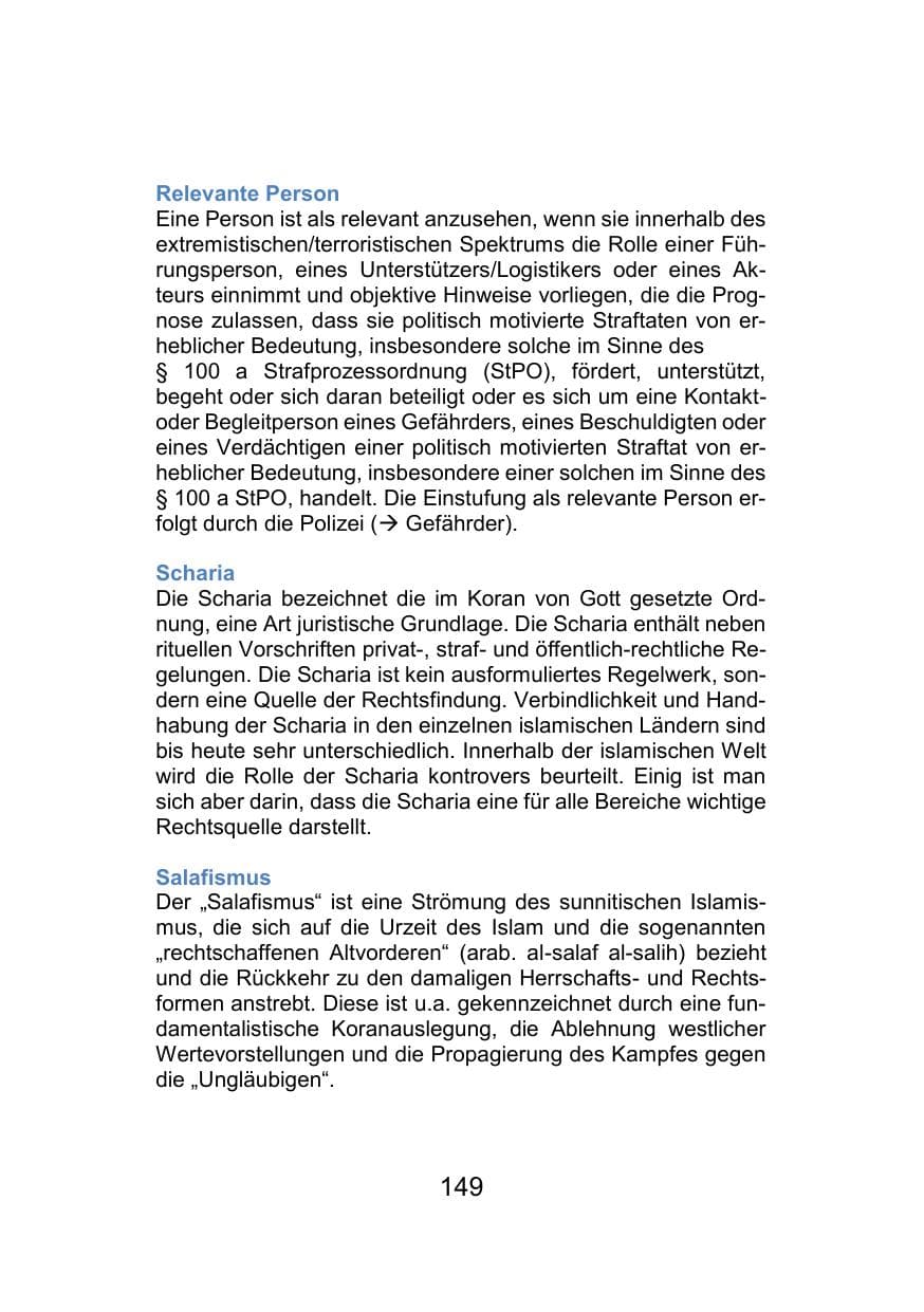 Seite 153 des Verfassungsschutzbericht 2021 Mecklenburg-Vorpommern