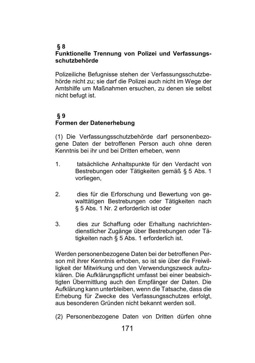 Seite 175 des Verfassungsschutzbericht 2021 Mecklenburg-Vorpommern