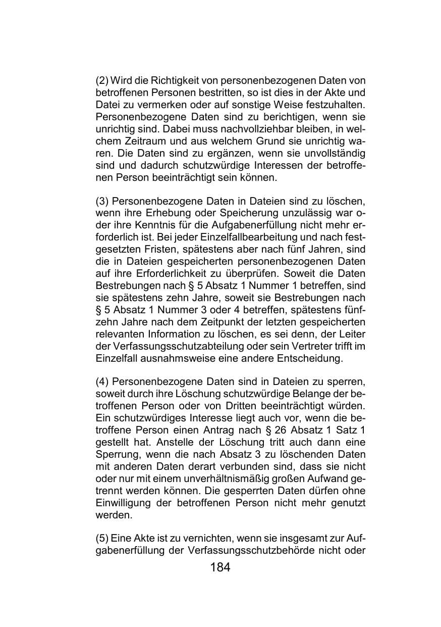 Seite 188 des Verfassungsschutzbericht 2021 Mecklenburg-Vorpommern