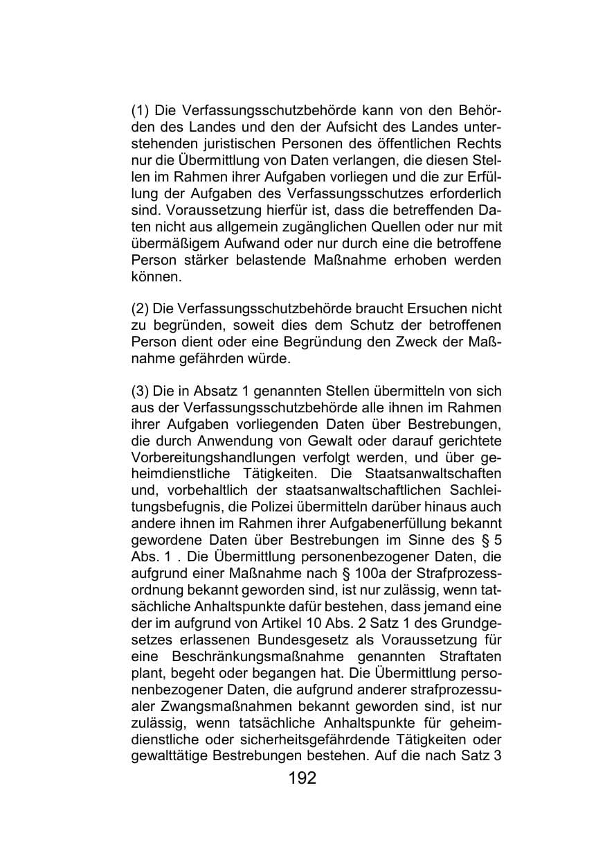 Seite 196 des Verfassungsschutzbericht 2021 Mecklenburg-Vorpommern