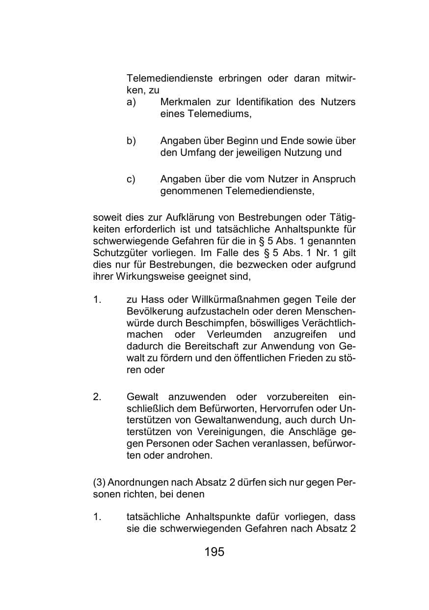 Seite 199 des Verfassungsschutzbericht 2021 Mecklenburg-Vorpommern