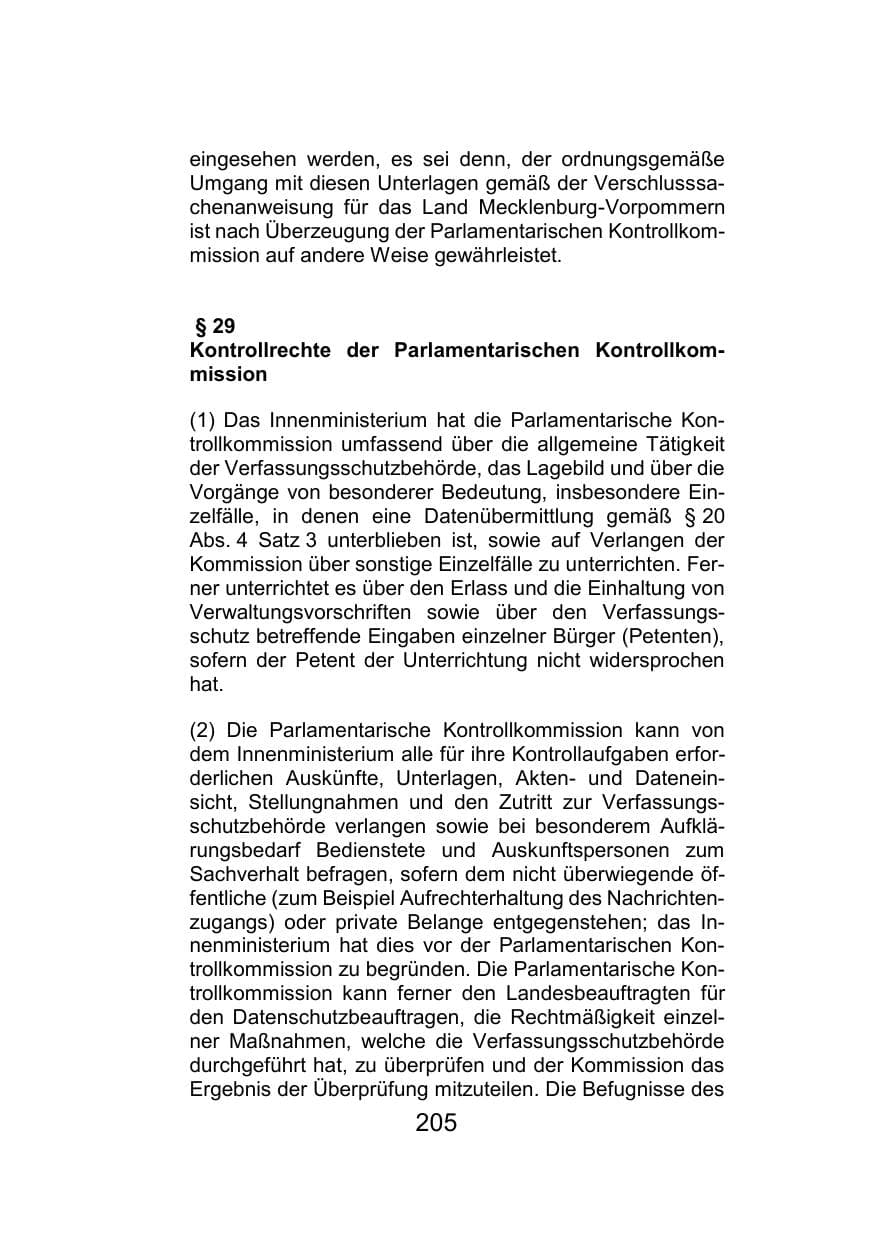 Seite 209 des Verfassungsschutzbericht 2021 Mecklenburg-Vorpommern