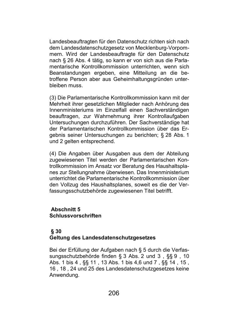 Seite 210 des Verfassungsschutzbericht 2021 Mecklenburg-Vorpommern
