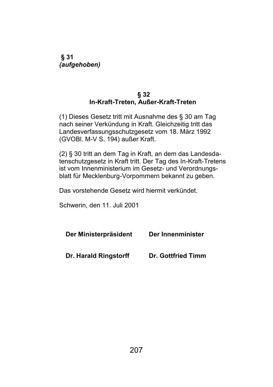 Seite 211 des Verfassungsschutzbericht 2021 Mecklenburg-Vorpommern