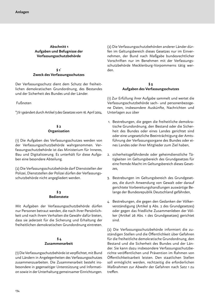 Seite 136 des Verfassungsschutzbericht 2022 Mecklenburg-Vorpommern