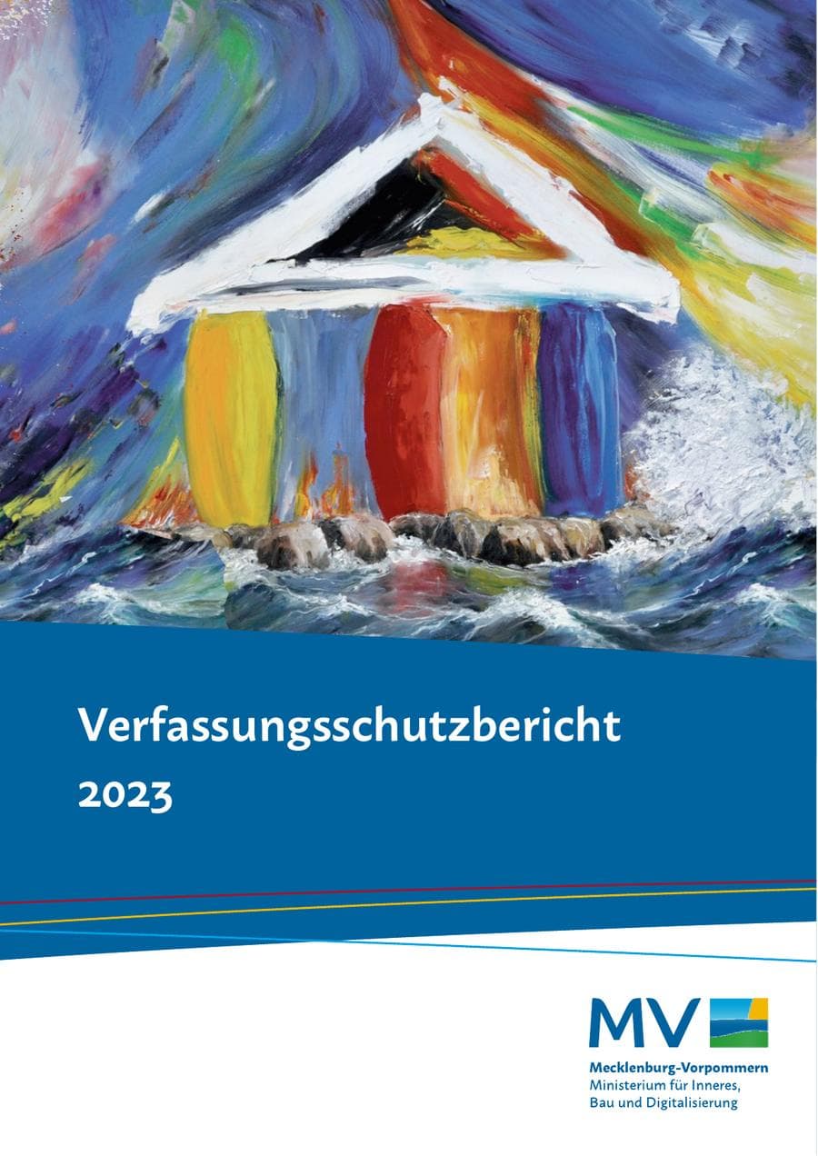 Seite 1 des Verfassungsschutzbericht 2023 Mecklenburg-Vorpommern