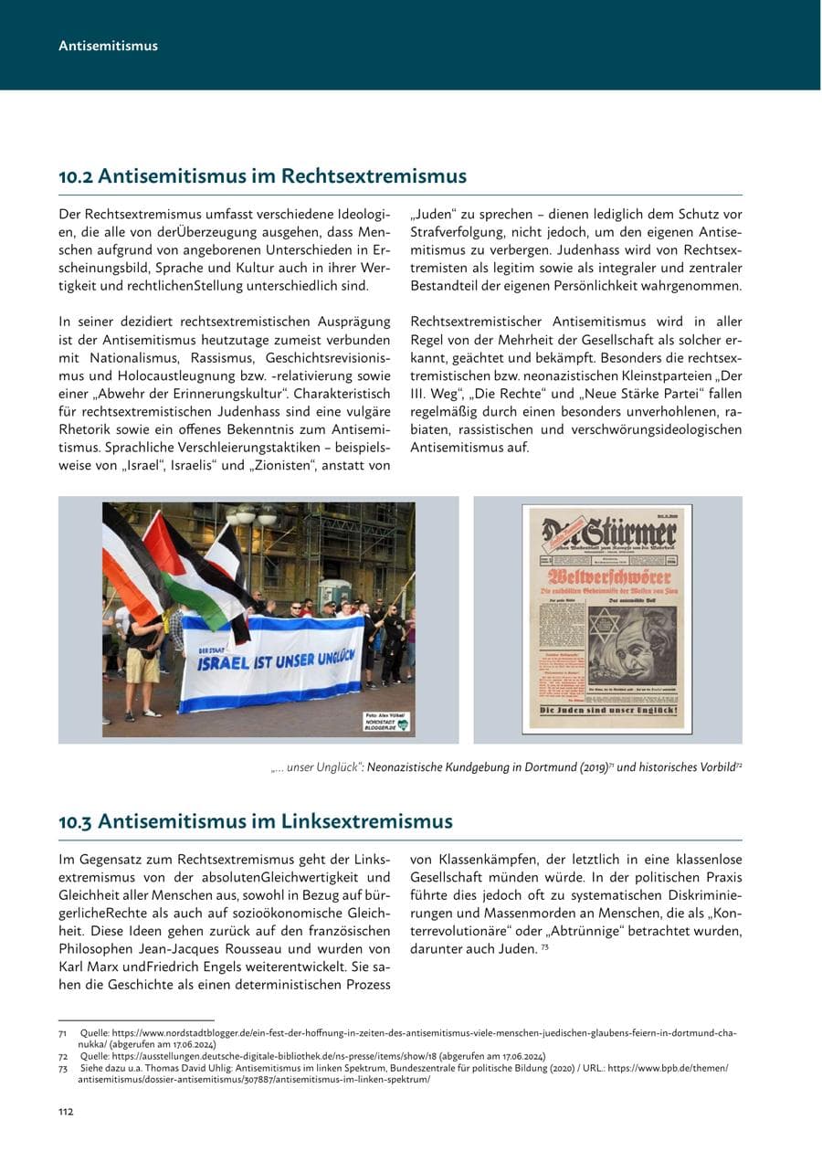 Seite 114 des Verfassungsschutzbericht 2023 Mecklenburg-Vorpommern