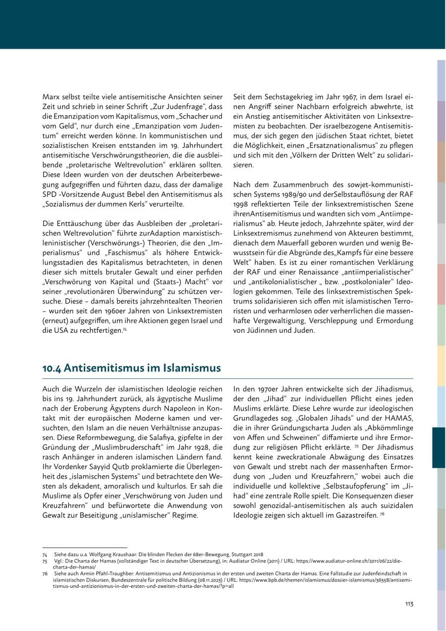 Seite 115 des Verfassungsschutzbericht 2023 Mecklenburg-Vorpommern