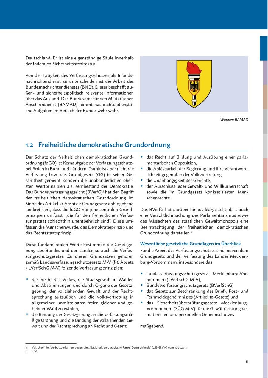 Seite 13 des Verfassungsschutzbericht 2023 Mecklenburg-Vorpommern