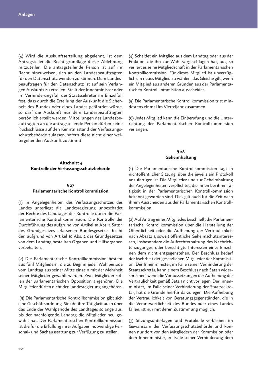 Seite 164 des Verfassungsschutzbericht 2023 Mecklenburg-Vorpommern