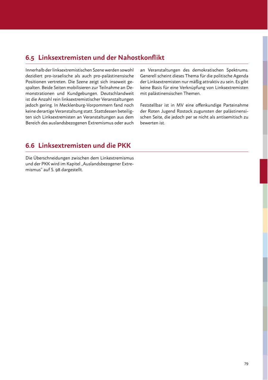 Seite 81 des Verfassungsschutzbericht 2023 Mecklenburg-Vorpommern