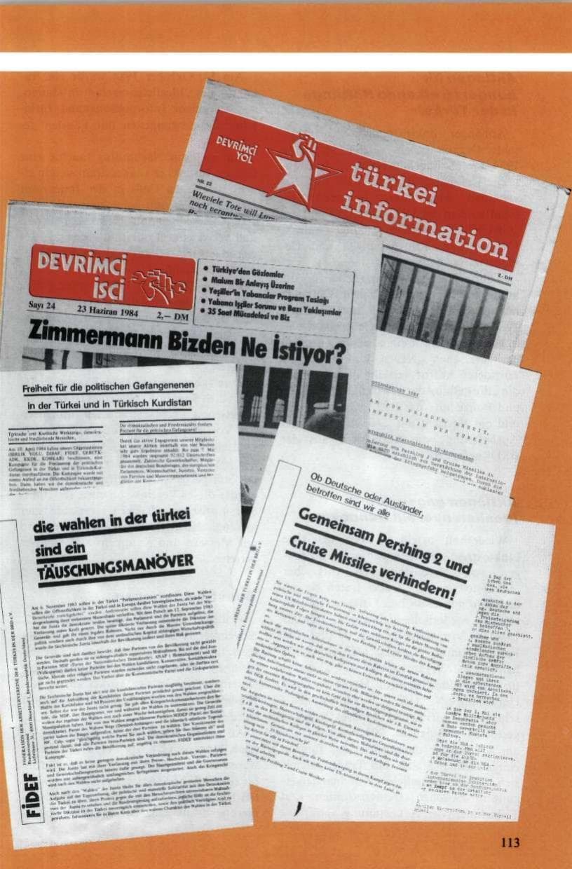Seite 114 des Verfassungsschutzbericht 1984 Niedersachsen