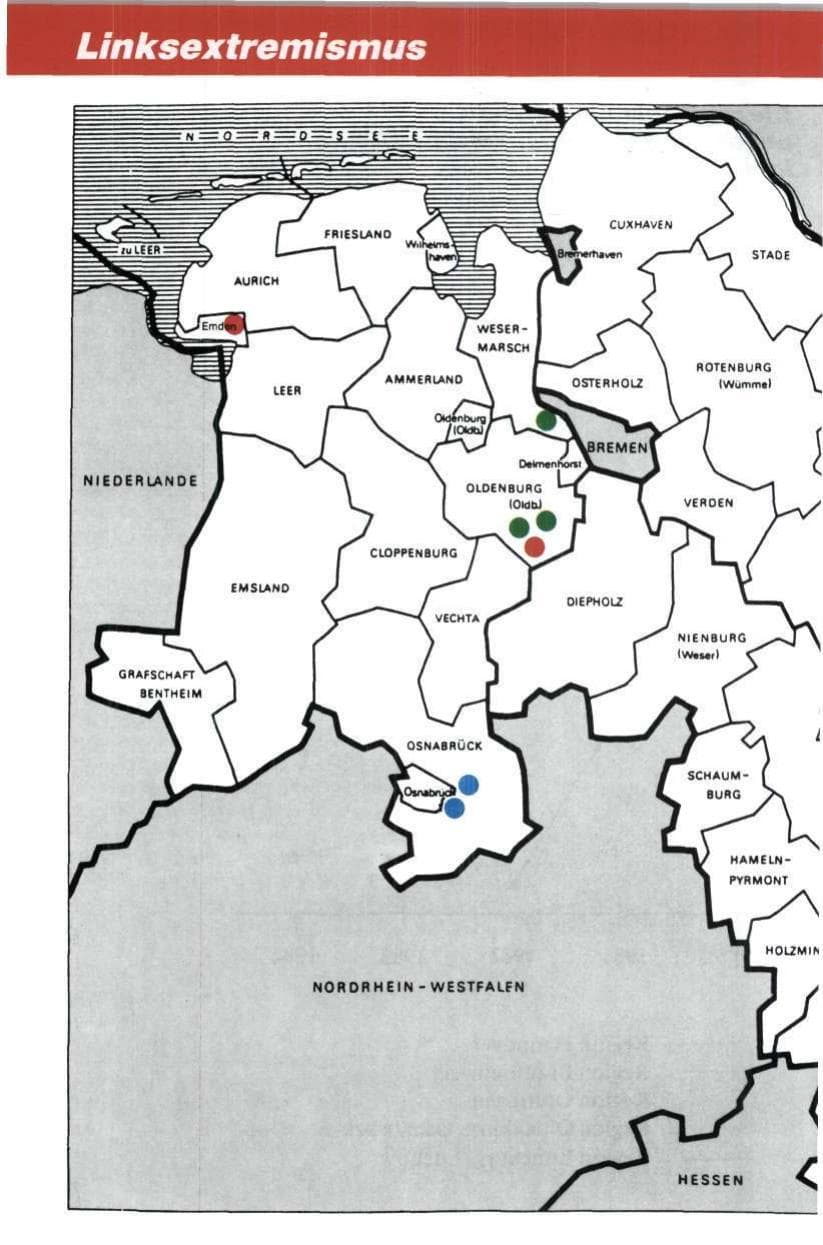 Seite 75 des Verfassungsschutzbericht 1984 Niedersachsen