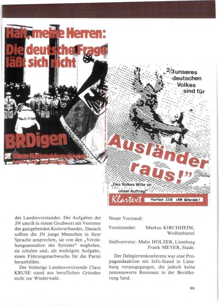 Seite 103 des Verfassungsschutzbericht 1985 Niedersachsen