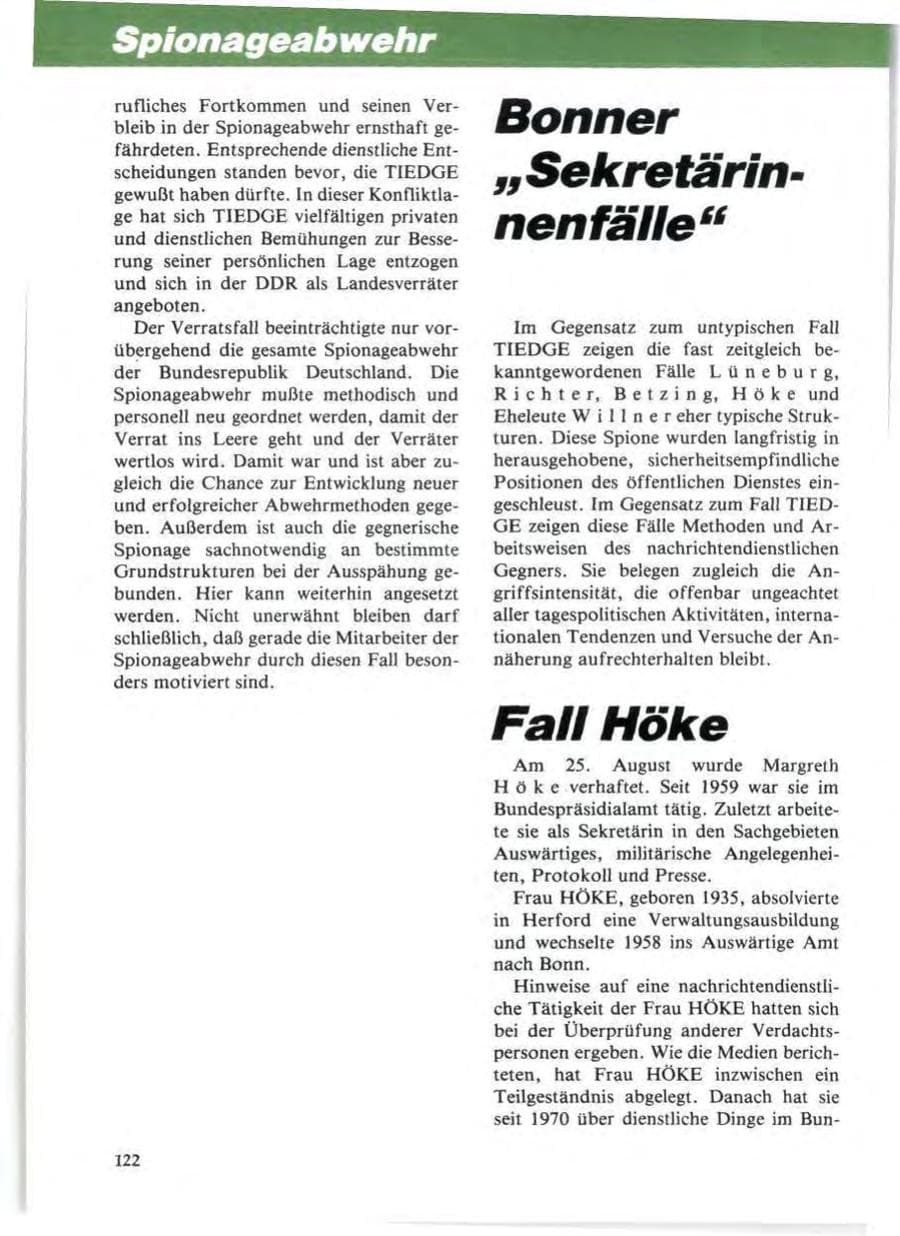 Seite 126 des Verfassungsschutzbericht 1985 Niedersachsen