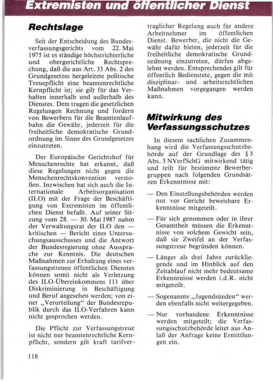 Seite 120 des Verfassungsschutzbericht 1987 Niedersachsen