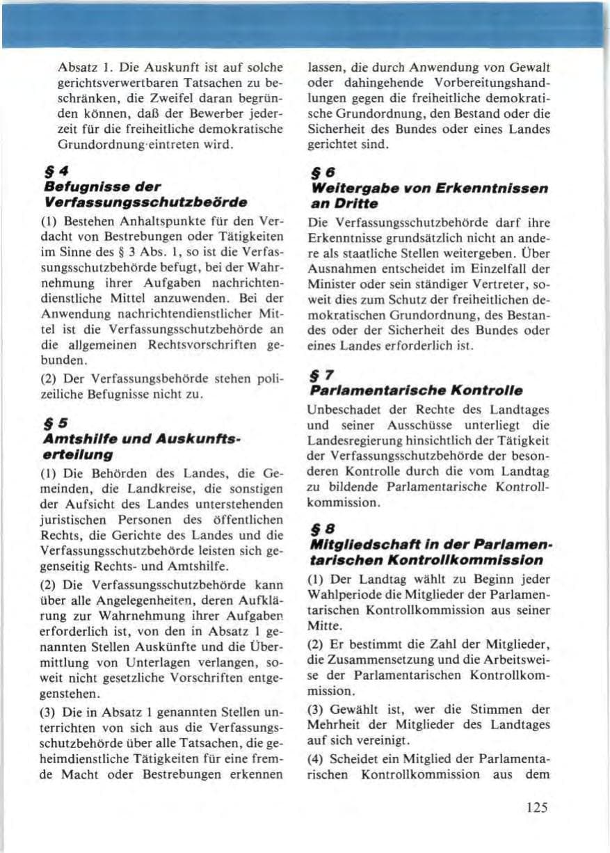 Seite 127 des Verfassungsschutzbericht 1987 Niedersachsen