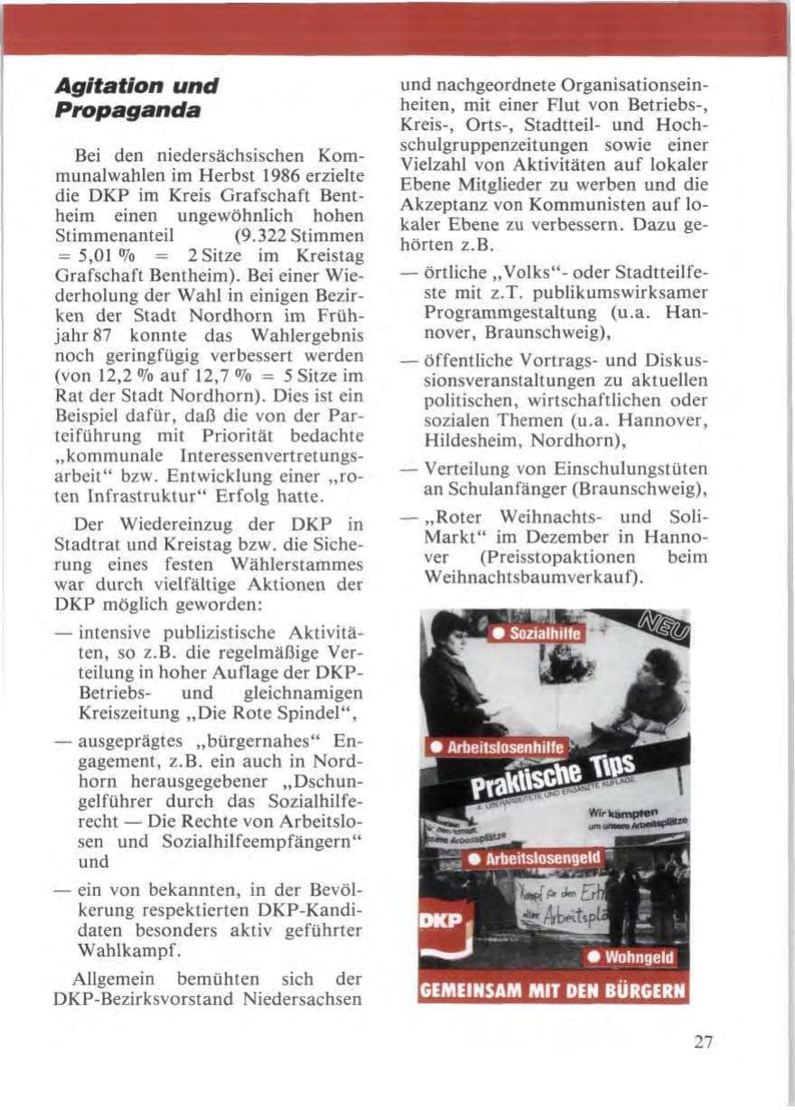 Seite 29 des Verfassungsschutzbericht 1987 Niedersachsen