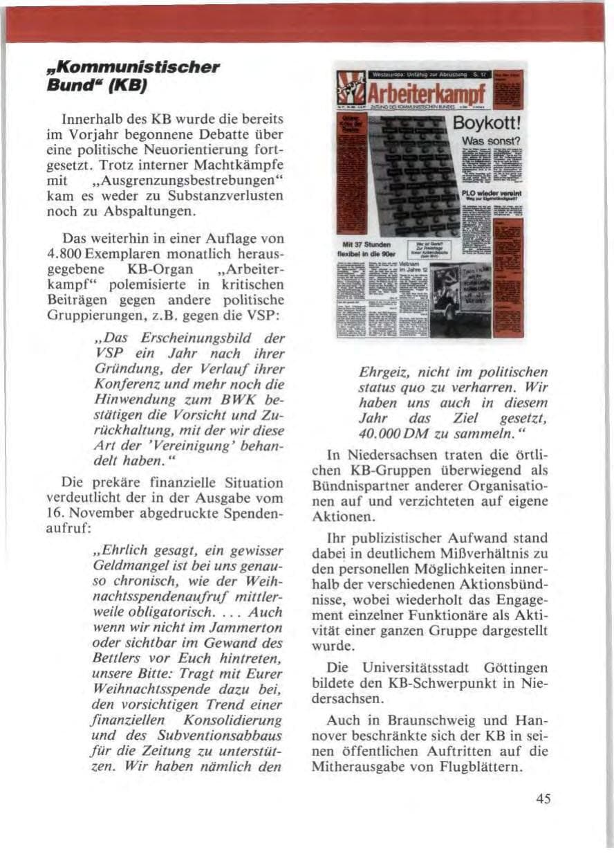 Seite 47 des Verfassungsschutzbericht 1987 Niedersachsen