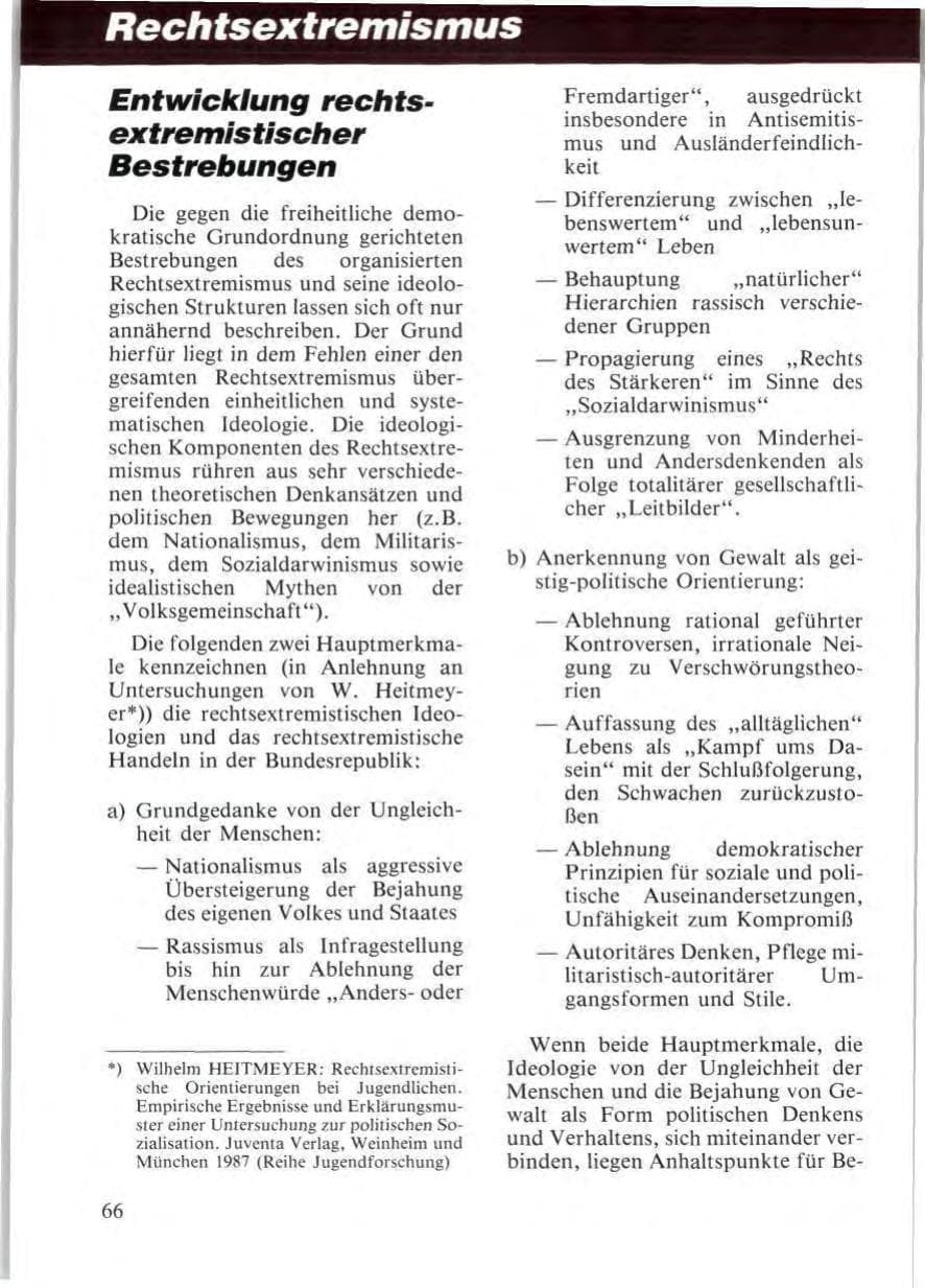 Seite 68 des Verfassungsschutzbericht 1987 Niedersachsen