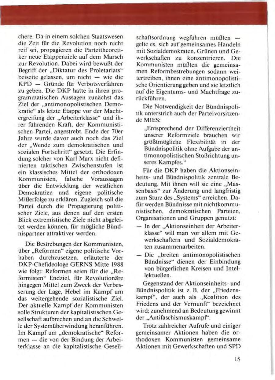 Seite 17 des Verfassungsschutzbericht 1988 Niedersachsen