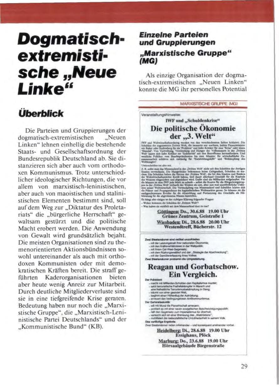Seite 31 des Verfassungsschutzbericht 1988 Niedersachsen