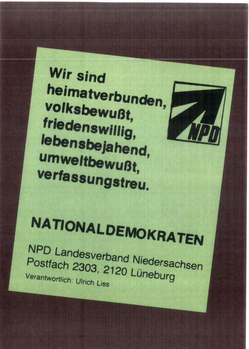 Seite 67 des Verfassungsschutzbericht 1988 Niedersachsen