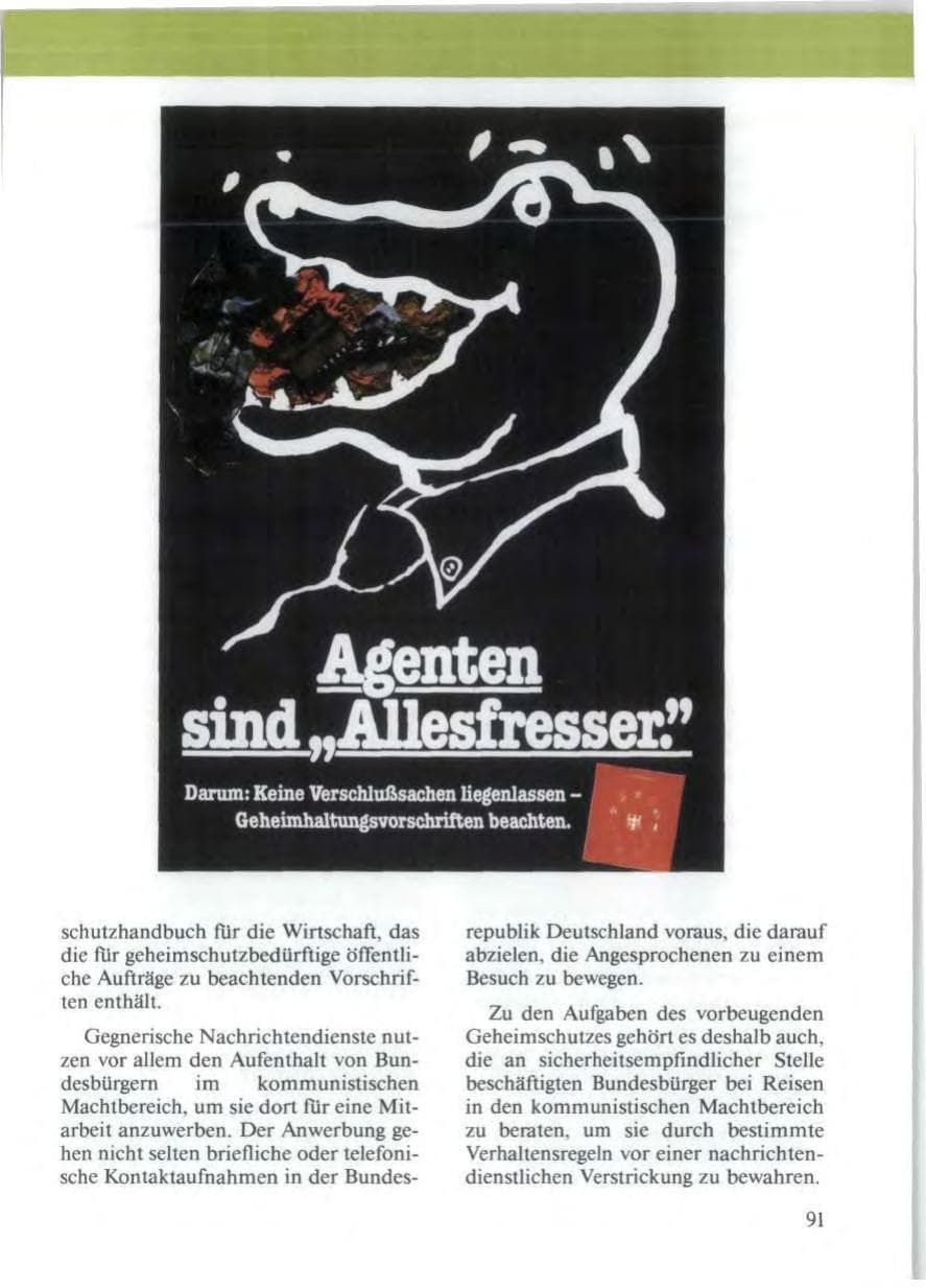 Seite 93 des Verfassungsschutzbericht 1988 Niedersachsen