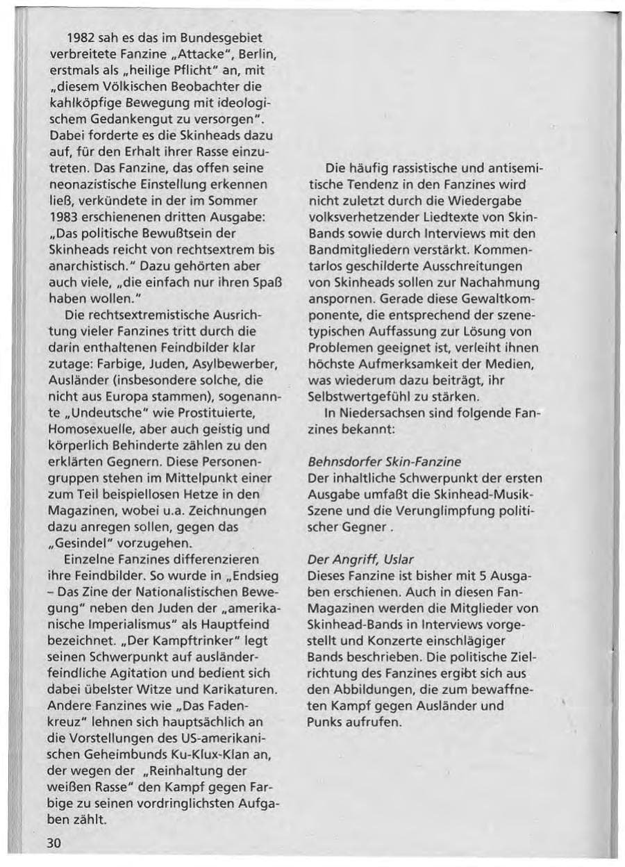 Seite 31 des Verfassungsschutzbericht 1992 Niedersachsen