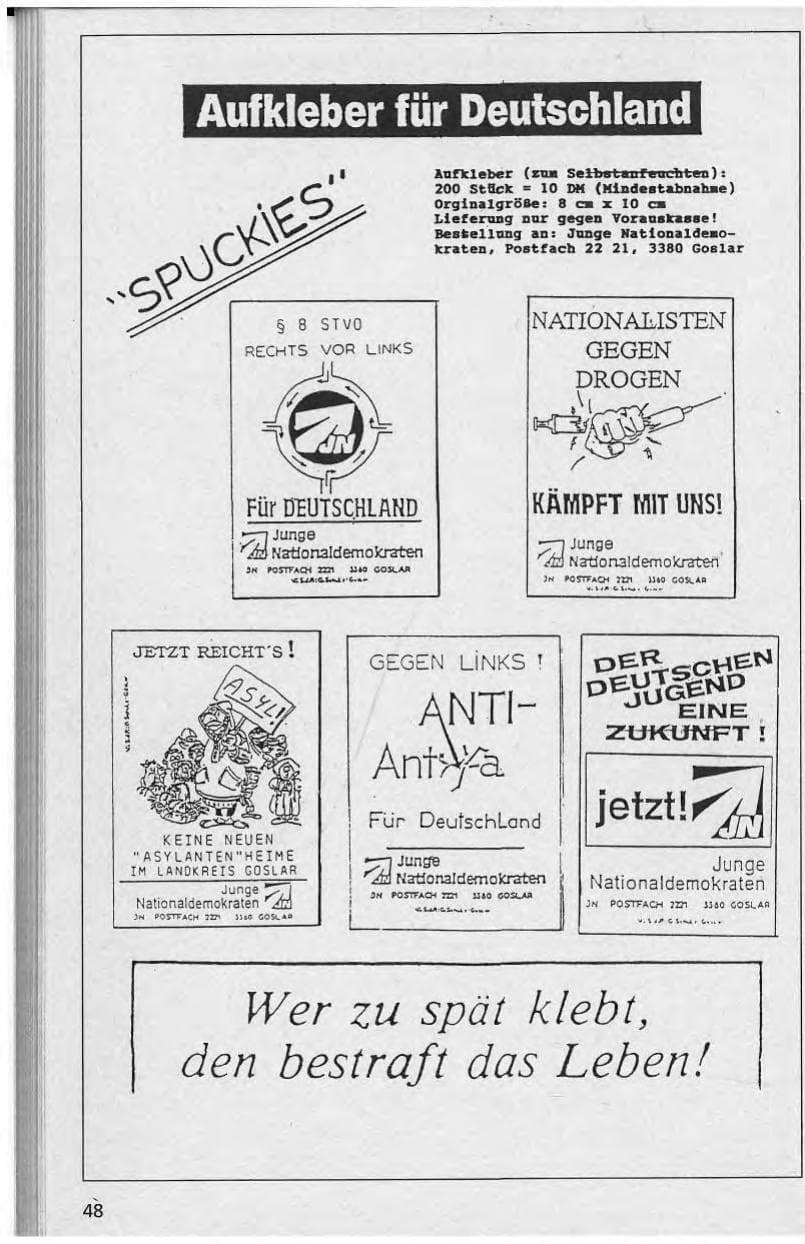 Seite 49 des Verfassungsschutzbericht 1992 Niedersachsen