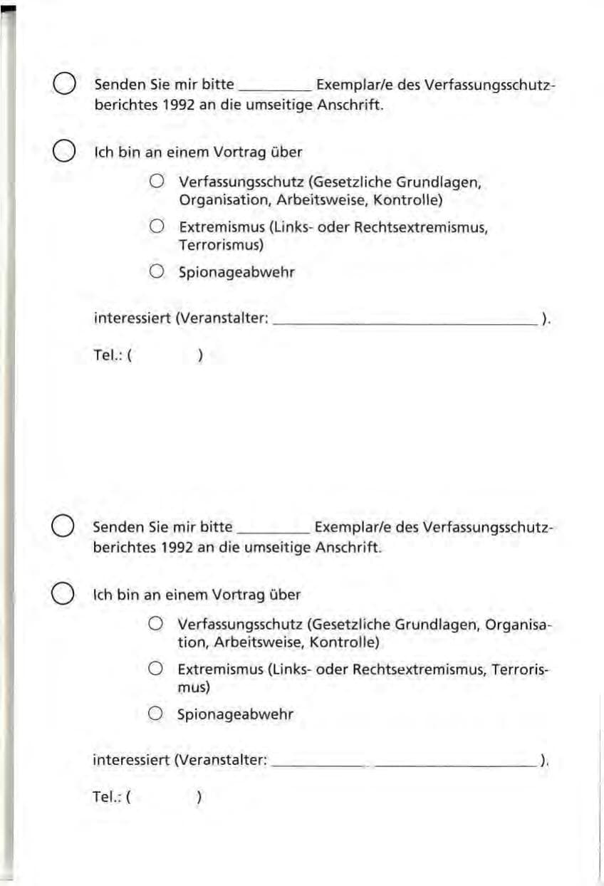 Seite 82 des Verfassungsschutzbericht 1992 Niedersachsen