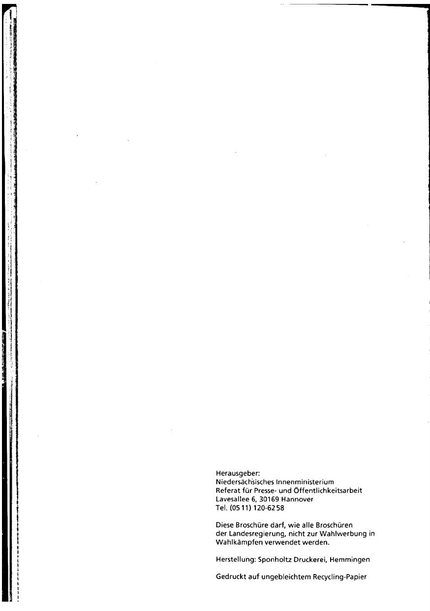 Seite 128 des Verfassungsschutzbericht 1994 Niedersachsen