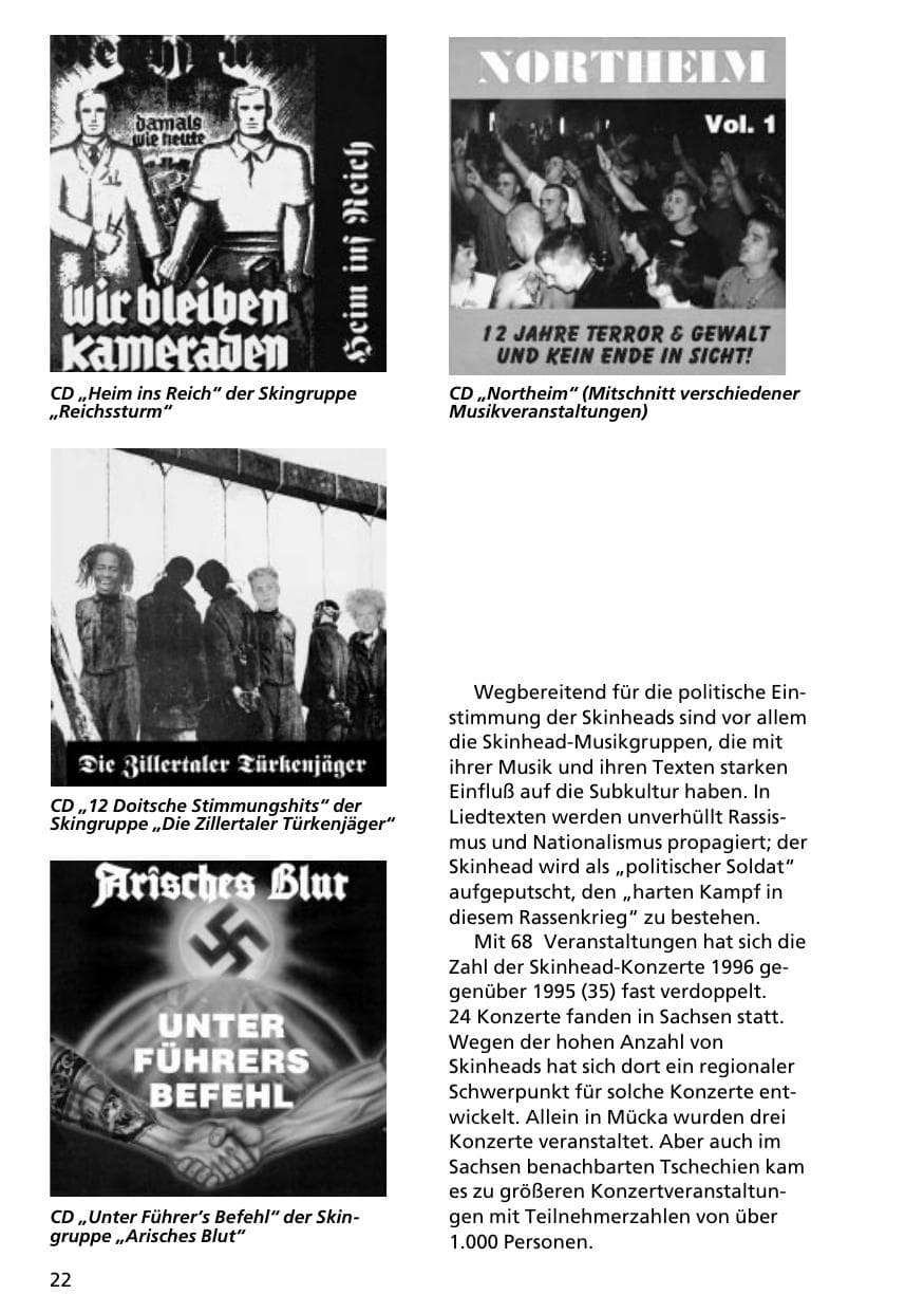 Seite 21 des Verfassungsschutzbericht 1996 Niedersachsen