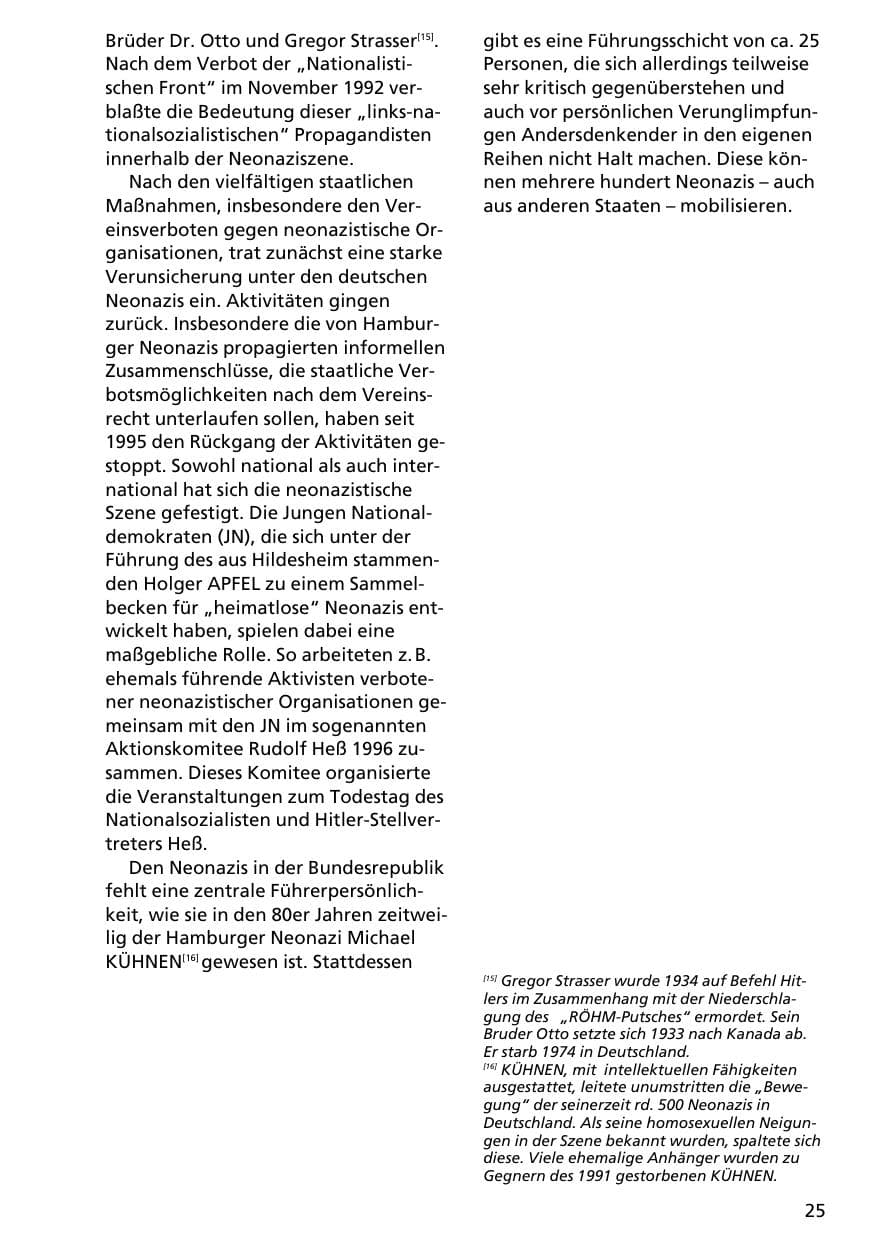 Seite 24 des Verfassungsschutzbericht 1996 Niedersachsen
