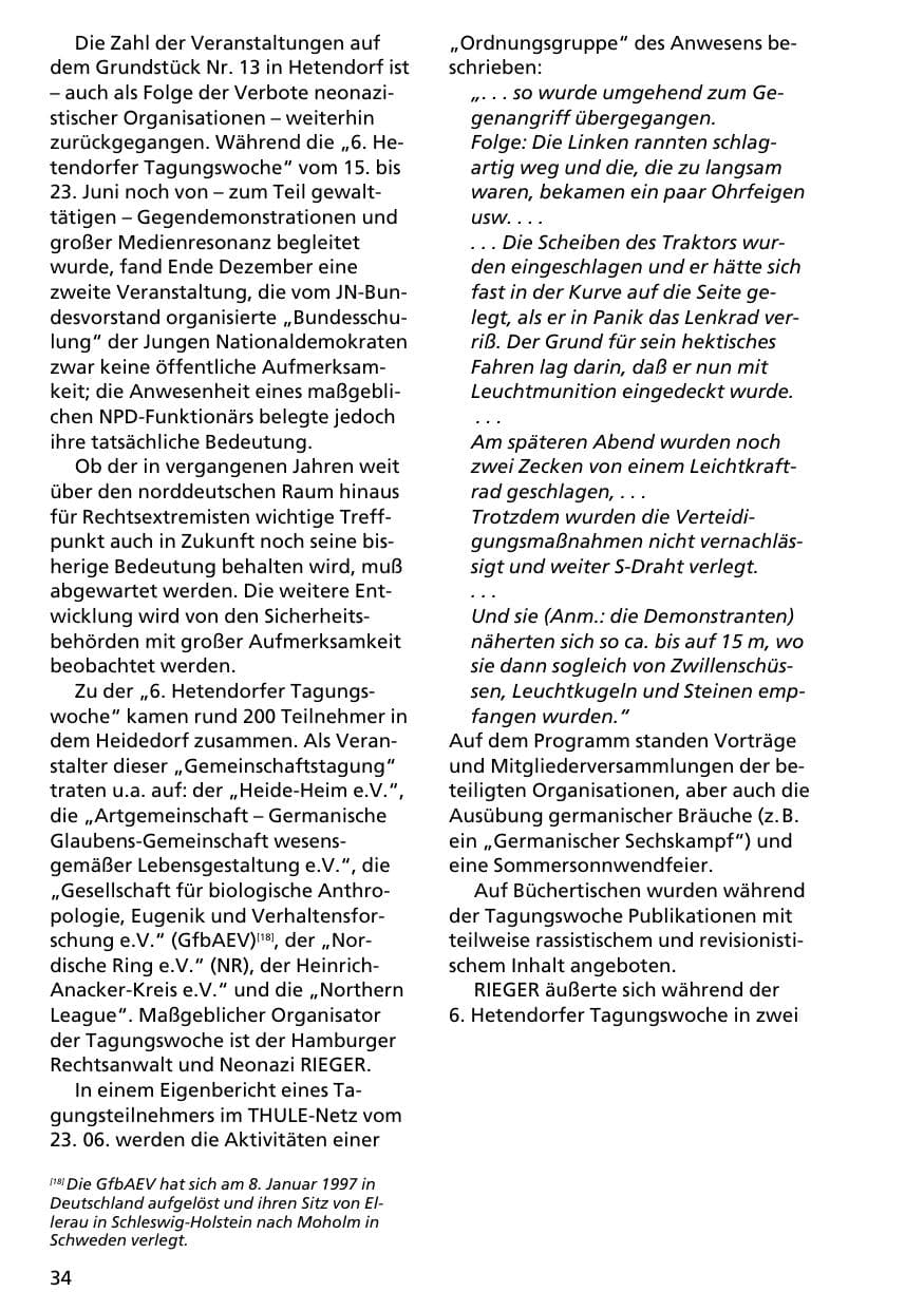 Seite 33 des Verfassungsschutzbericht 1996 Niedersachsen