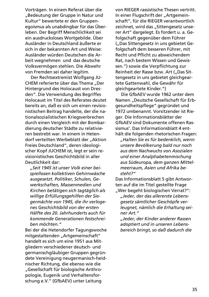Seite 34 des Verfassungsschutzbericht 1996 Niedersachsen