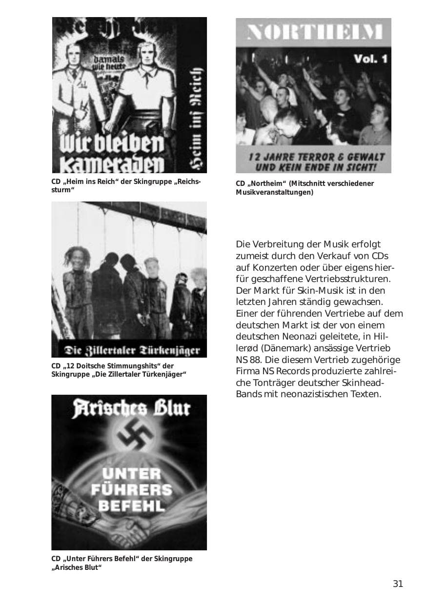 Seite 31 des Verfassungsschutzbericht 1998 Niedersachsen