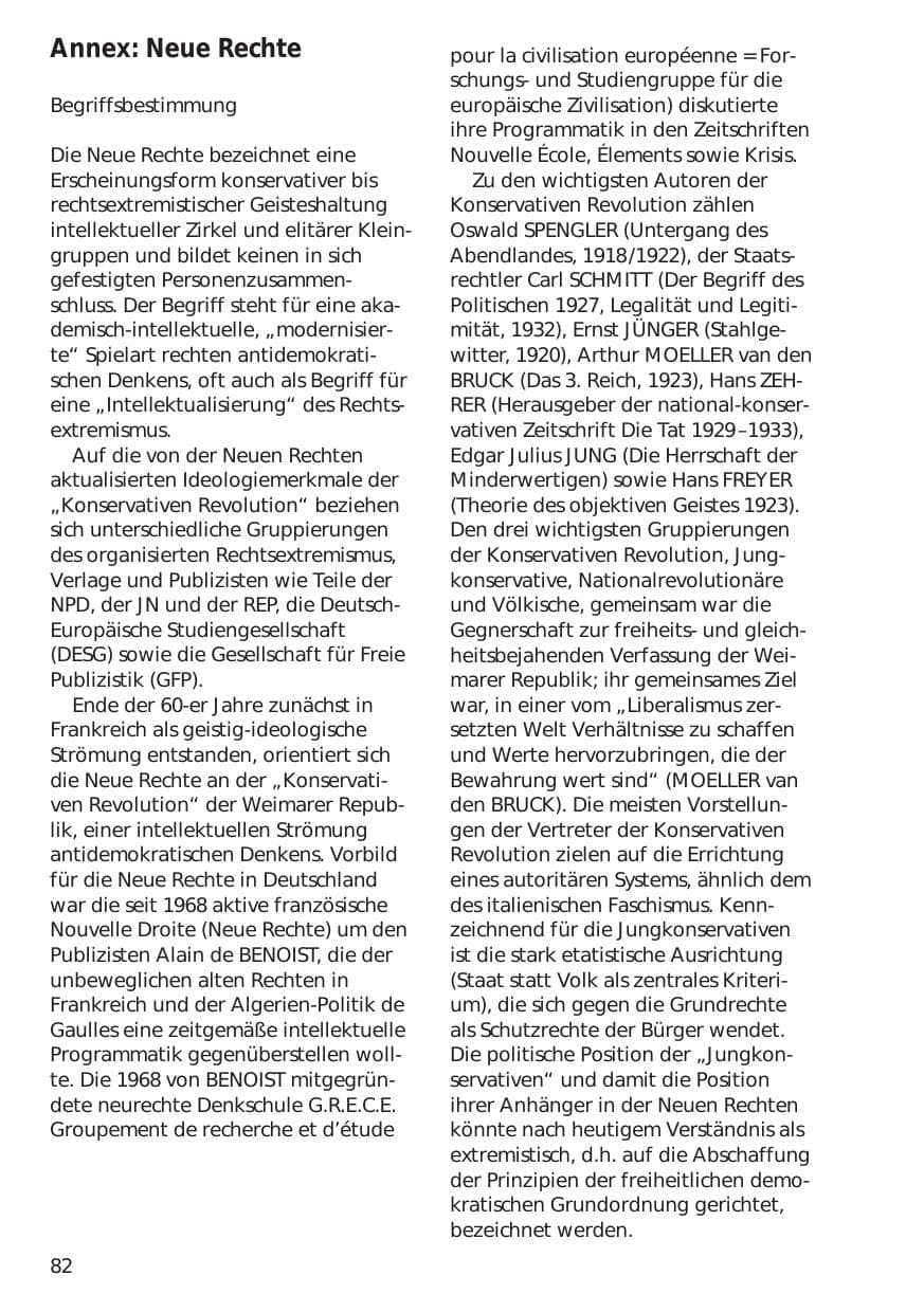 Seite 82 des Verfassungsschutzbericht 1998 Niedersachsen