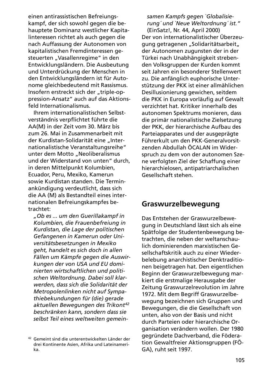 Seite 105 des Verfassungsschutzbericht 2000 Niedersachsen