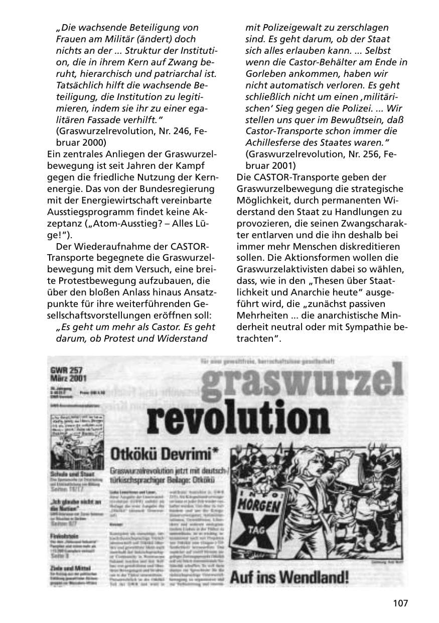 Seite 107 des Verfassungsschutzbericht 2000 Niedersachsen