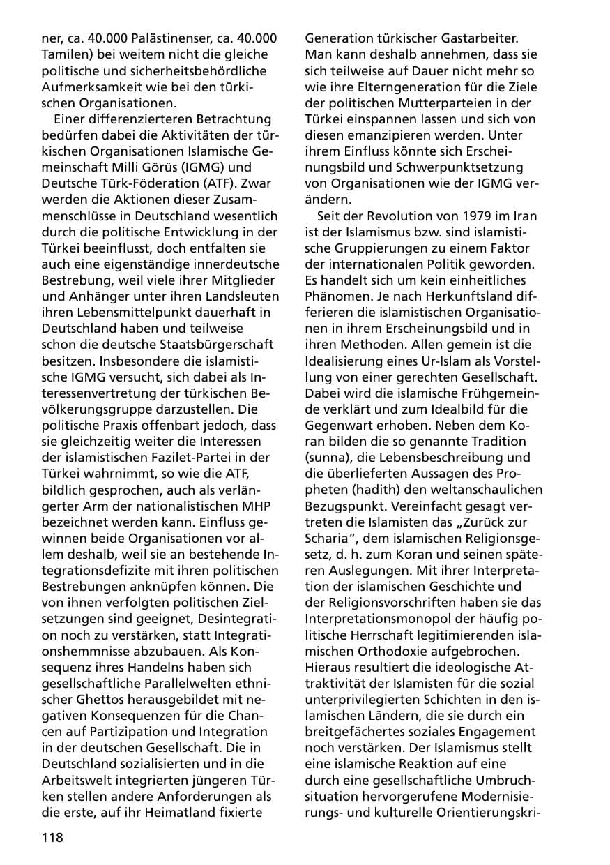 Seite 118 des Verfassungsschutzbericht 2000 Niedersachsen