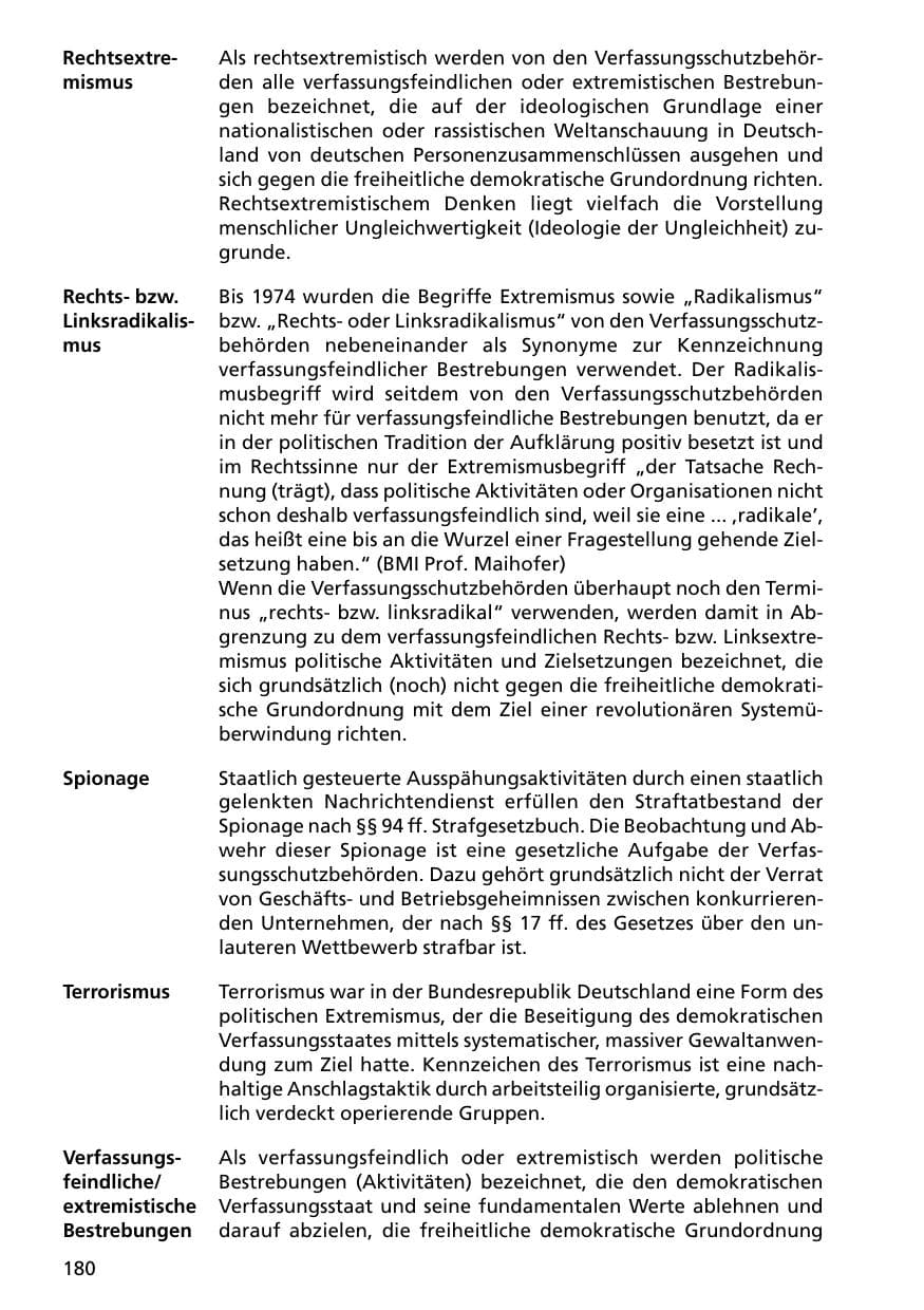 Seite 180 des Verfassungsschutzbericht 2000 Niedersachsen