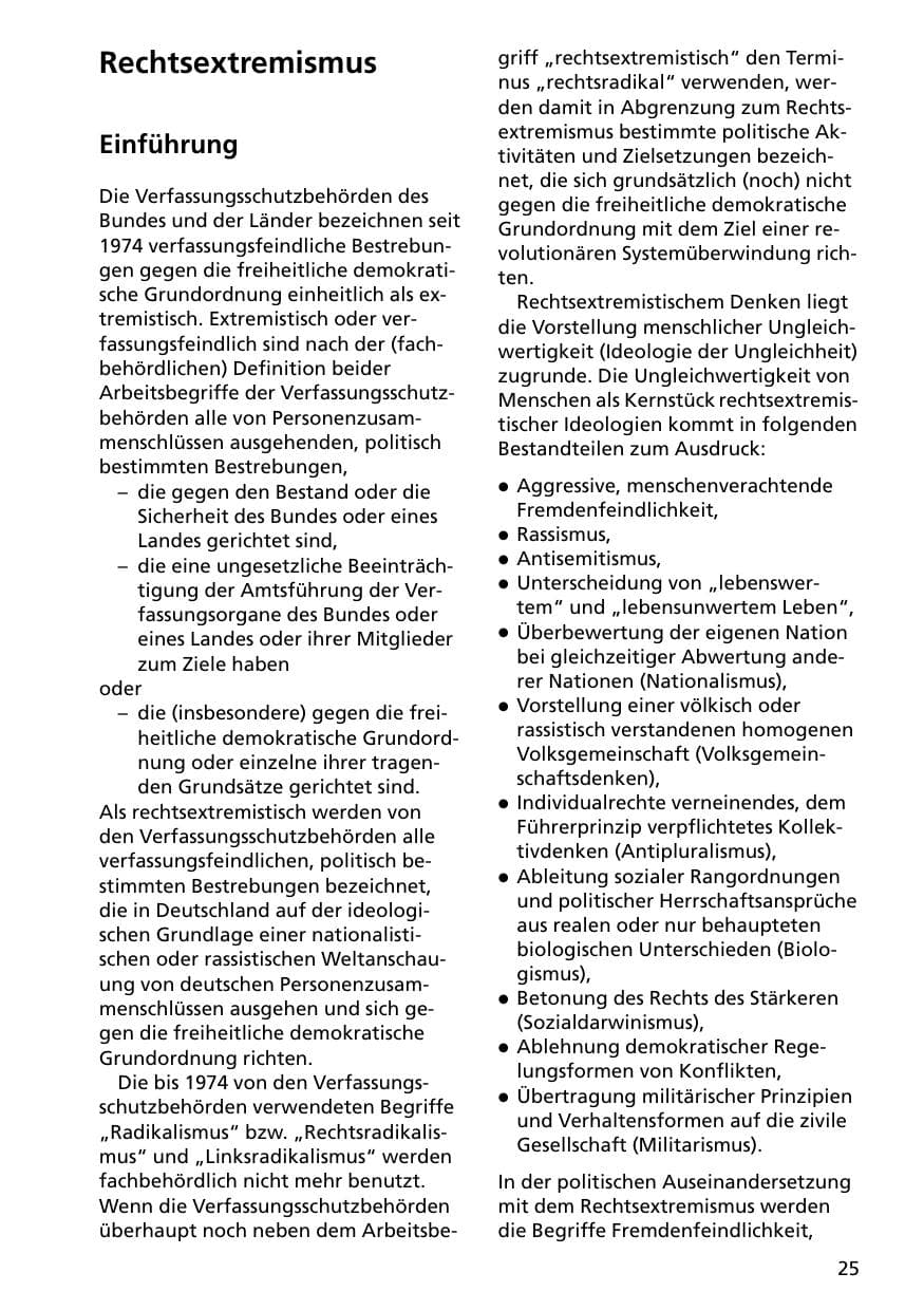 Seite 25 des Verfassungsschutzbericht 2000 Niedersachsen