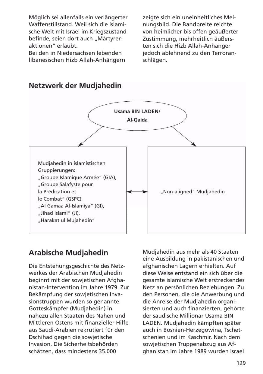 Seite 130 des Verfassungsschutzbericht 2001 Niedersachsen
