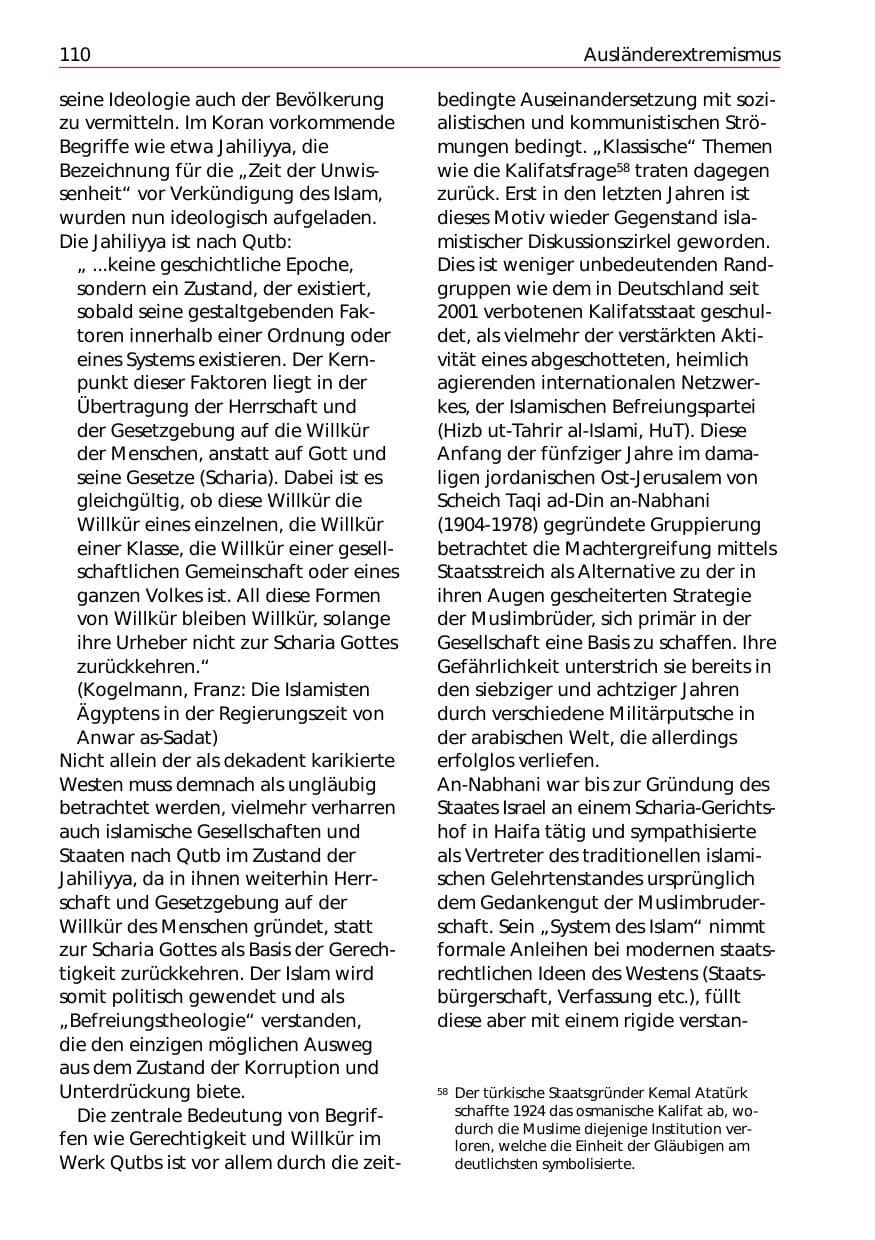 Seite 112 des Verfassungsschutzbericht 2002 Niedersachsen