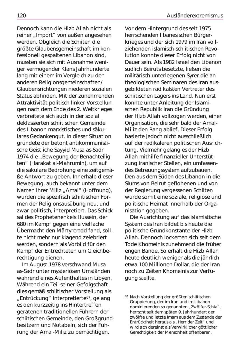 Seite 122 des Verfassungsschutzbericht 2002 Niedersachsen