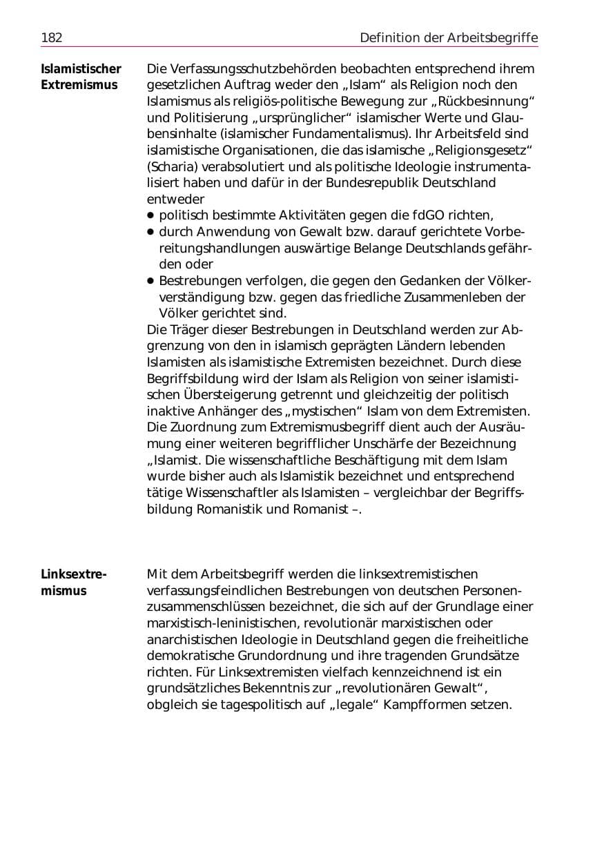 Seite 184 des Verfassungsschutzbericht 2002 Niedersachsen