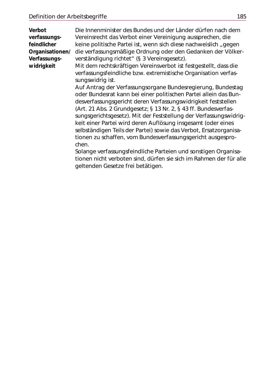 Seite 187 des Verfassungsschutzbericht 2002 Niedersachsen