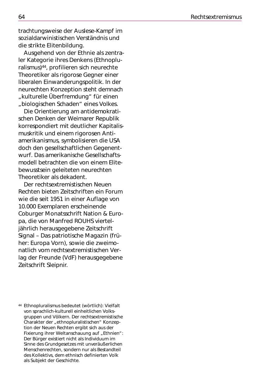 Seite 66 des Verfassungsschutzbericht 2002 Niedersachsen