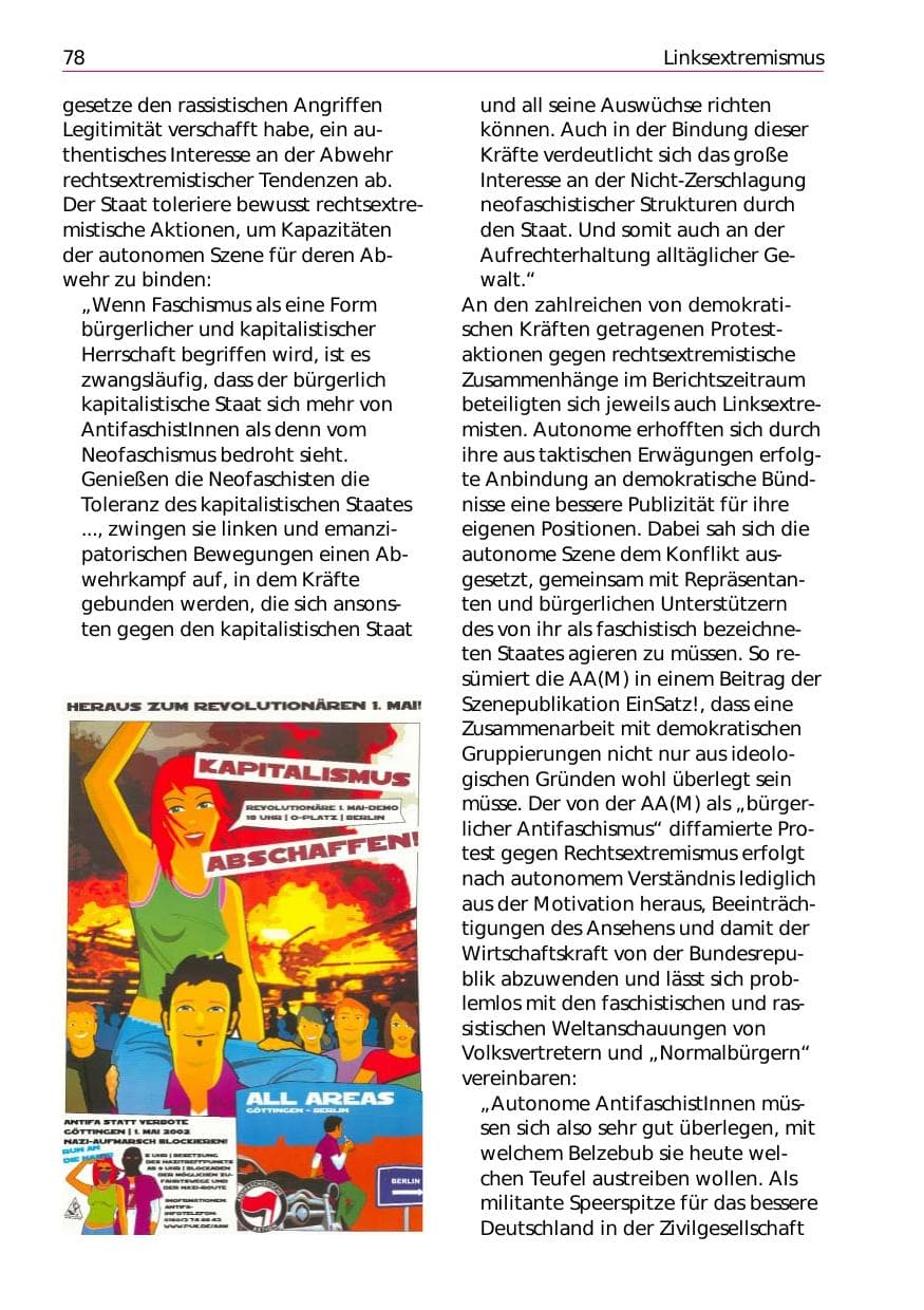 Seite 80 des Verfassungsschutzbericht 2002 Niedersachsen